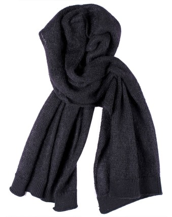 Mohair Scarf in Black by Zambesi