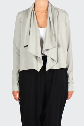 Building Block Drape Cardigan, light grey