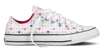 Chuck Taylor All Star Ox - Canvas - CT Crayon Hearts - White