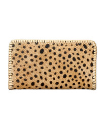 zabbana didi wallet - cheetah printed fur