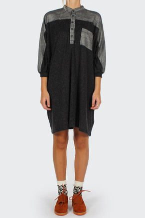 Jonas Caftan Top (UNISEX), wild black cotton