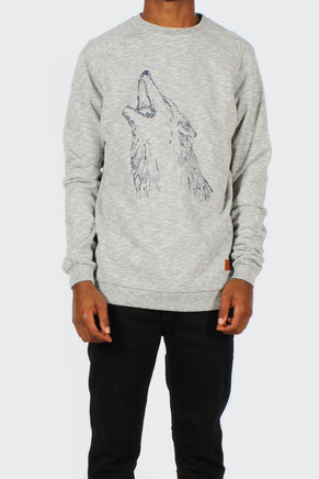 Grill Sweat - Hyena, light grey marle