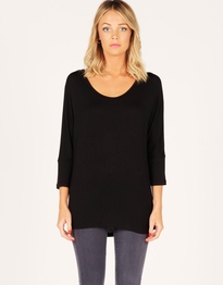 Low Neck Slouch Top