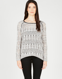Knitted Jumper with Contrast Trim