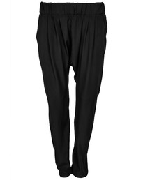 Crepe Harem Pant - Black