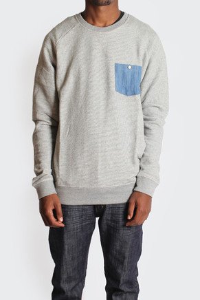 Boy Pocket Jumper, light grey melange