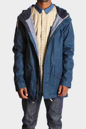 Nickson Hooded Jacket, dress blues