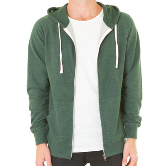 Crayon - Contrast Zip Hood - Forest