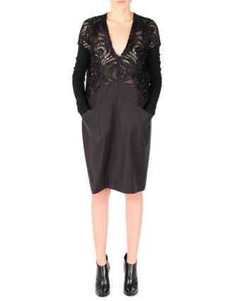 V Neck Dress in Black Magic by Zambesi