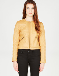 Quilted Zip Front Jacket