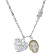 zoe & morgan i heart necklace - sterling silver