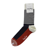 Happy Socks - Half Stripe - Navy