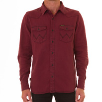 Wrangler - Stonewash Denim Shirt - Vino