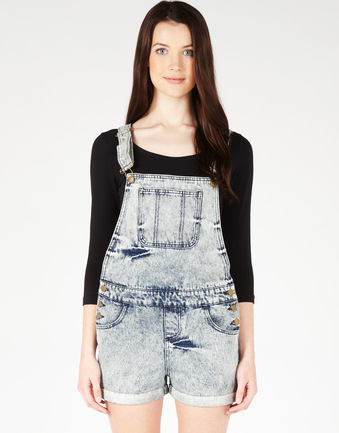 Short Denim Dungarees