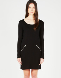 Pocket Zip Merino Dress