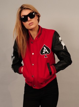 alc patched up letterman jacket