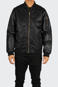 'On & On' Bomb Jacket, black