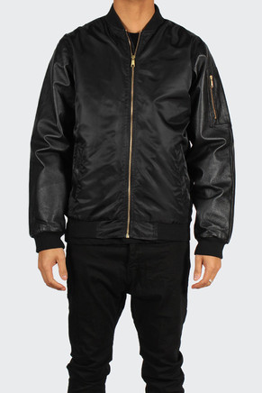 'On & On' Bomb Jacket, black