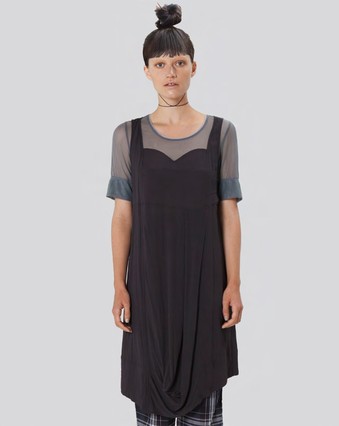 Groupie Dress in Steel by Nom*D