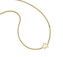 9ct yellow gold karen walker mini star necklace