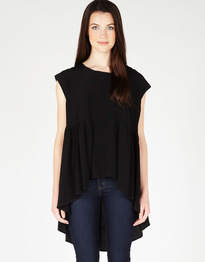 High Low Short Sleeve Top