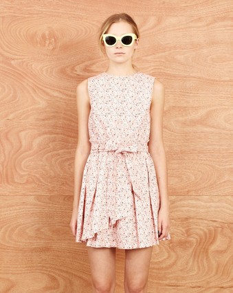 Artschool Pinafore with Pleats by Karen Walker