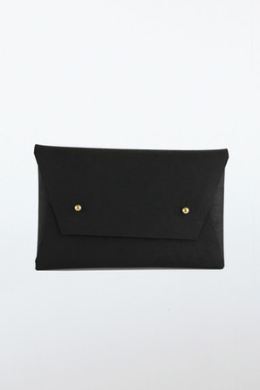 Clutch Black Leather