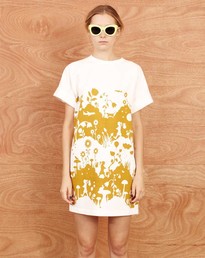 KW Land Jumper Dress in Mustard by Karen Walker