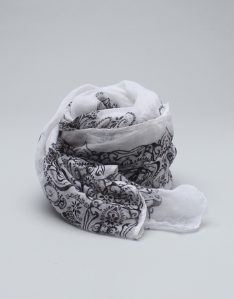 White Tattoo Scarf