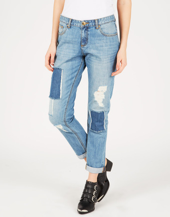 Patch Detail Jeans