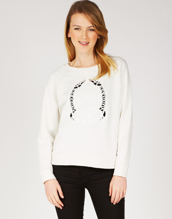 Embroidered Detail Sweatshirt