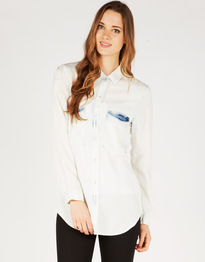 Contrast Chambray Shirt