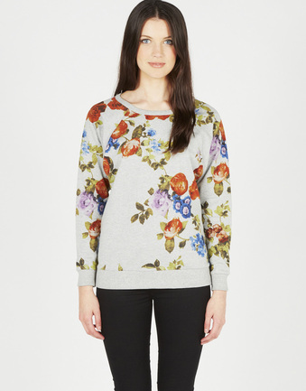 Floral Print Sweatshirt