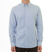 Huffer - Boris Long Sleeve Shirt - Light Blue