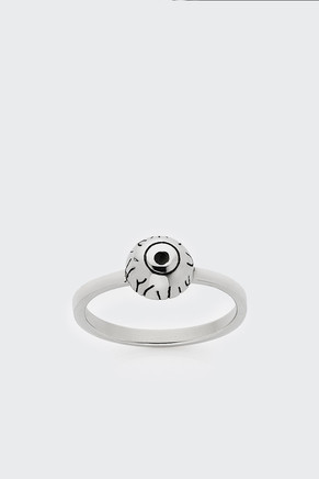 Eyeball Stacker Ring, silver
