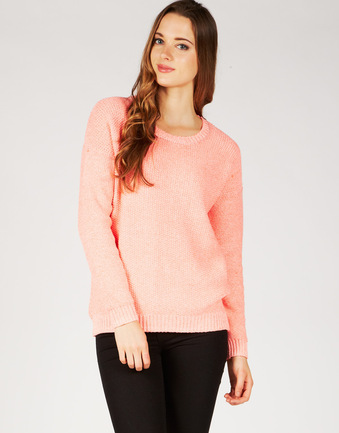 Open Knit Scoop Neck Jumper