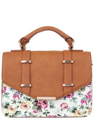 Floral Double Strap Mini Satchel