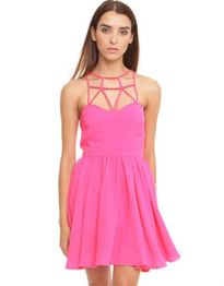 Start Over Dress in Neon Pink