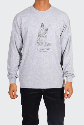 Duck Hunter Long Sleeve T-shirt, grey heather