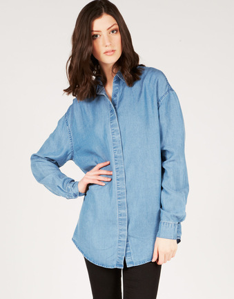 Oversized Denim Shirt