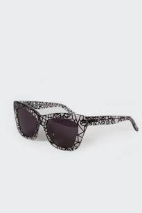 Hydra Sunglasses, black w denim print