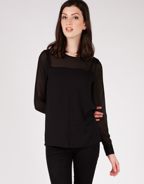 Split Front Detail Blouse