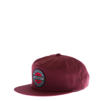 Brixton - Council Snapback Hat - Maroon