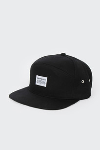 Garbadine 7 Panel Cap, black