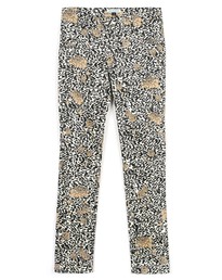 Sophia Trousers in Black/Rose Print by Kate Sylvester