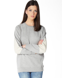 Patch Sleeve Sweater