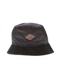 Def - Mugs Bucket Hat Leather Patch - Black