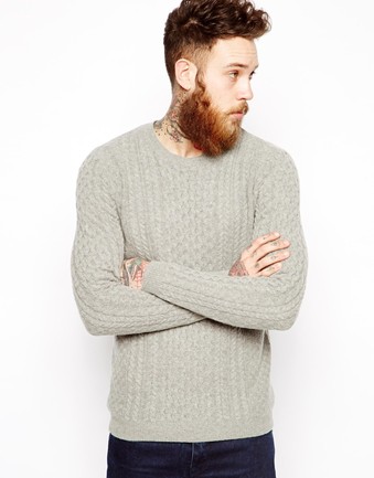 Lambswool Rich Cable Jumper