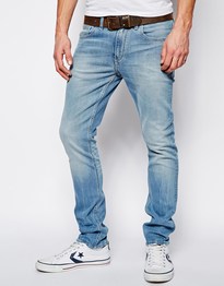 Skinny Fit Jeans In Mid Wash