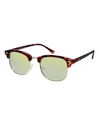 Matte Classic Retro Sunglasses With Mirrored Lens